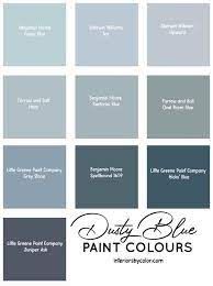 Dusty Blue Paint Colours Interiors By