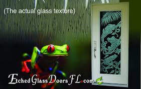 Tree Frogs On Glass Doors Etched
