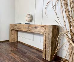Old Beam Console Table Unique Dovetail