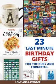 23 last minute birthday gifts because
