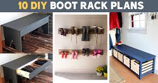 10 diy boot rack plans and ideas