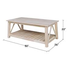 Surrey Solid Wood Coffee Table With