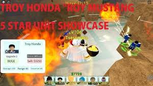 Troy honda all star tower defense wiki. Troy Honda Roy Mustang 5 Star Unit Showcase All Star Tower Defense Youtube