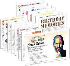 Displaying 162 questions associated with treatment. 1988 Birthday Pack Special 30th Birthday Free Party Games In 2021 Birthday Games Birthday Party Games Birthday