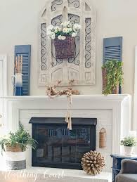 Fireplace Decor Simple For The Summer