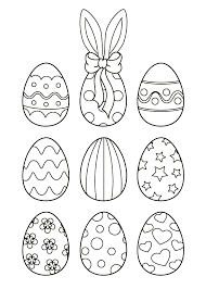 Раскраска «Пасхальные яйца»