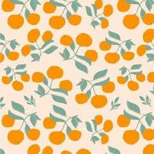 mandarin orange fabric wallpaper and