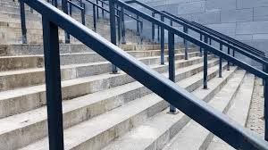 External Multi Stage Stone Staircase