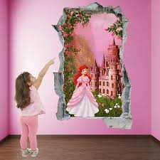 Princess Ariel Fantasy Castle Wall Art