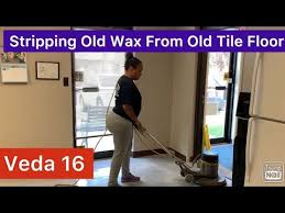 old wax from tile floors