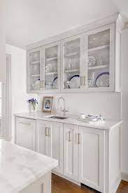White And Gray Butlers Pantry Design