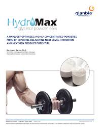 highly concentrated 65 powdered glycerol