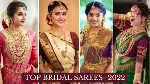south indian bridal saree design