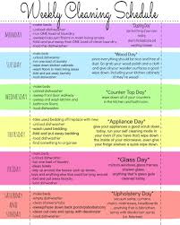 My Quirky Weekly Cleaning Chart Free Printable Weekly