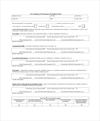 41 Sample Employee Evaluation Forms In Pdf