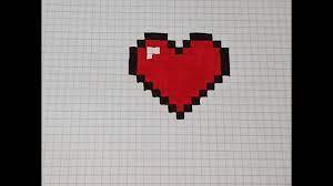 coeur facile et simple en pixel art