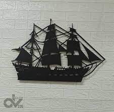 Wall Decor Metal Pirate Ship Wall Art