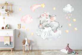 Buy Elephant Nursery Wall Decal