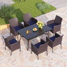 7 Piece Outdoor Dining Set Dining Table