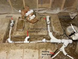 basement bathroom plumbing venting