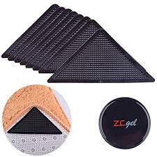 Carpet floors can be a hassle to work around, especially when you're renting, but they don't have to be! Buy Zc Gel Rug Grippers For Hardwood Floors 8 Pcs Anti Slip Rug Grippers With Non Curling Washable And Reusable Non Trace Removable Eco Friendly Carpet Gripper For Tile Floors Carpets Floor Mats Black Online In Indonesia