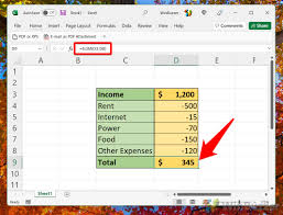 how to subtract in excel numbers