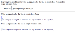 Oneclass Work Point Slope Equation