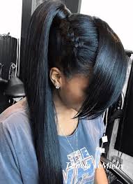 The spiral effect of this hairstyle can be an elaborately braided ponytail, like this one, is an ideal way to add character and texture to your hair. 30 Classy Black Ponytail Hairstyles