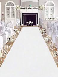 disposable white wedding aisle runner