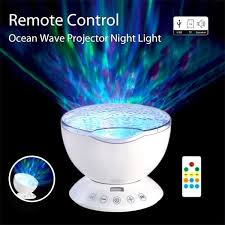 Shop Remote Control Ocean Wave Projector Night Light With Built In Mini Music Player On Sale Overstock 17683381