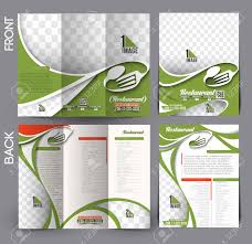 Restaurant Hotel Flyer Tri Fold Brochure Design Royalty Free