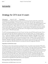 Cfa Level   Essay Answers