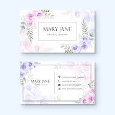 Business Card Of Wedding Planner Vector Free Download