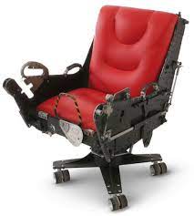 ejection seats fashioned into office chairs