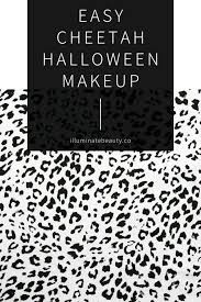 easy cheetah halloween makeup