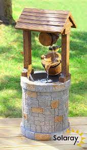 H74cm Solar Wishing Well Water Feature