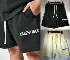 Details About New Fog Fear Of God Essentials Graphic Mens Sweat Shorts Summer Loose Beach Pant