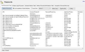 osforensics recover browser pwords