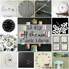 13 Diy Off The Wall Wall Clock Ideas