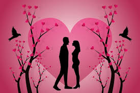love tree on a pink background