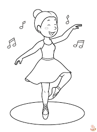 dance coloring pages free printable