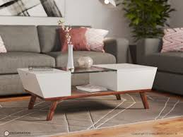Lorelei Coffee Table With Glass Top