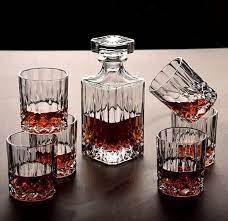 Glass Decanter Whisky Glasses Set