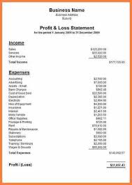 Profit And Loss Statement For Self Employed Profit Loss