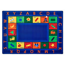 bilingual alphabet carpet rectangle