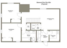 Basement Floor Plan After Proposed