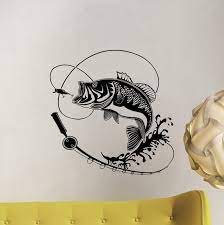 Fishing Wall Decal Fish Poster Fishing