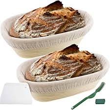 The brod & taylor folding bread dough proofer: Amazon Com 2 Pack 10 Inch Oval Bread Proofing Basket For Sourdough Bread Bread Basket Baking Bowl With A Dough Scraper And Linen Liner Cloth Banneton Proofing Basket For Professional Home