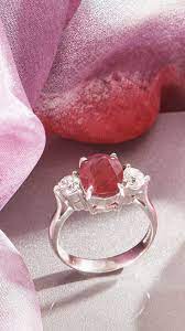 stunning large natural ruby and diamond