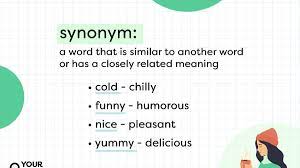 exles of synonyms from a z plus
